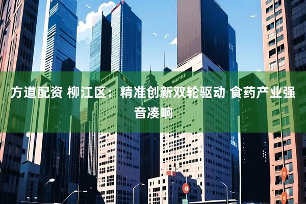 方道配资 柳江区：精准创新双轮驱动 食药产业强音凑响